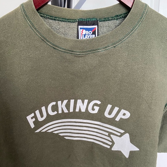 🌈 ✨Vintage 90s Pro Player Crop Sweater - Picture 2 of 3